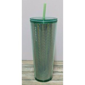 Starbucks Exclusive 2020 Holiday Mint Green Bubble 24 oz Cold Cup Tumbler